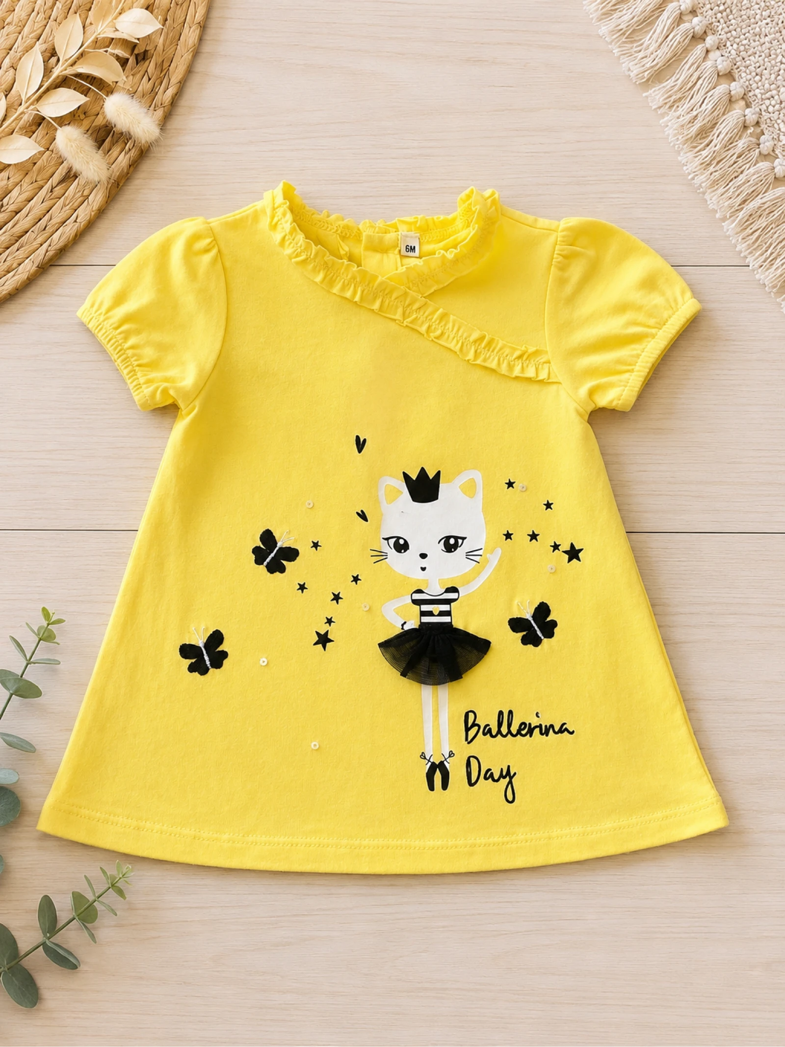 Vestido amarelo 6 meses – photo 3